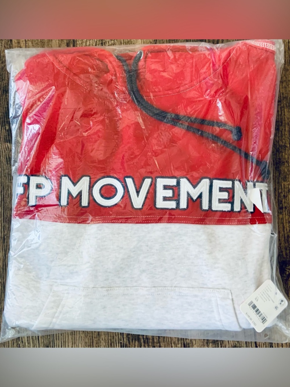 ~ Free People Movement ~  Final Call Colorblock Logo Hoodie ~ XS ~ NWT ~ - Picture 3 of 14